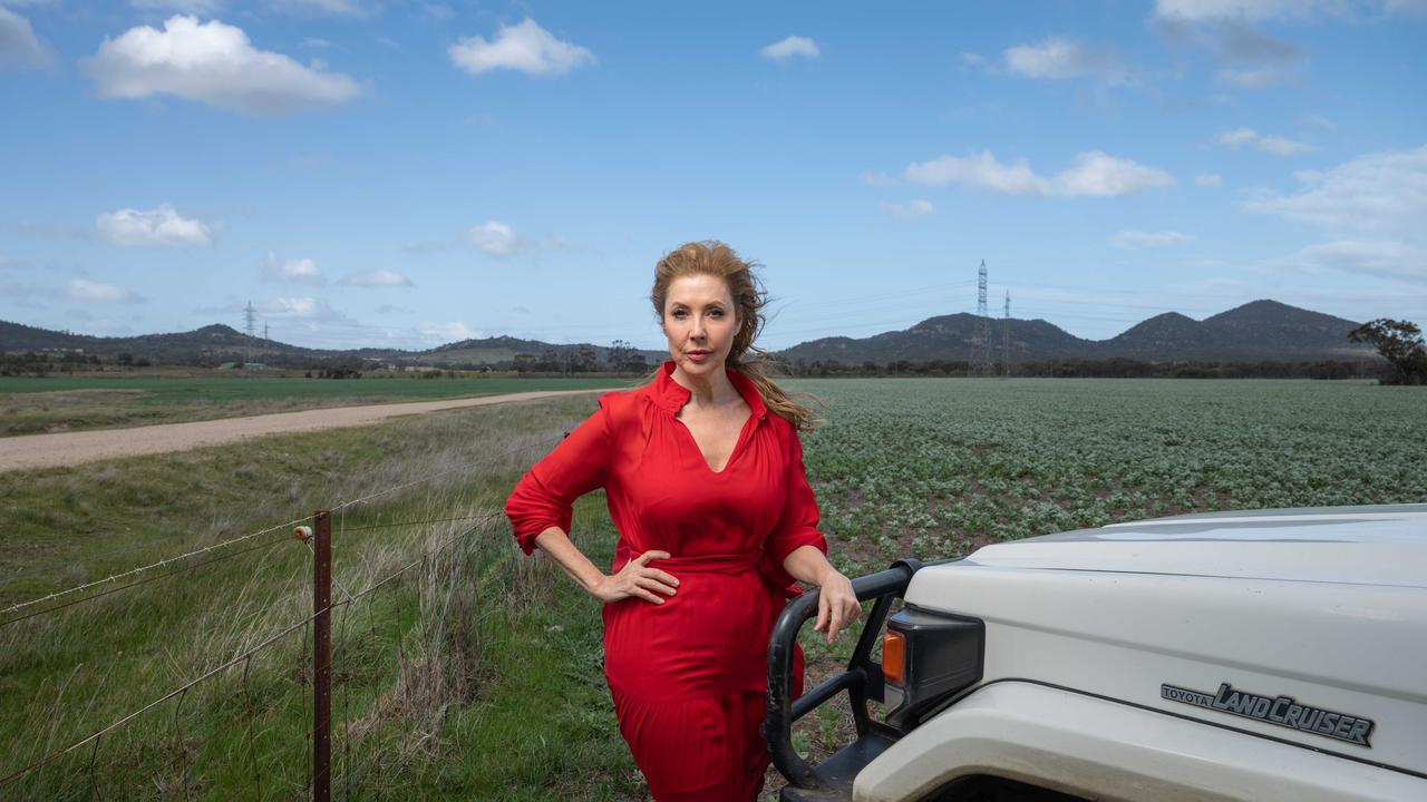 Catriona Rowntree on her Little River property, the You Yangs behind her